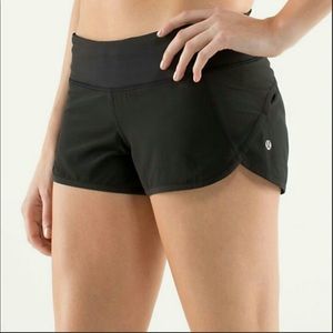 Lululemon black speed shorts